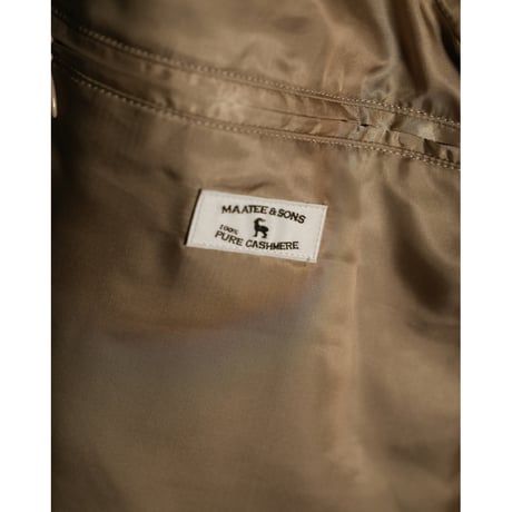 MAATEE&SONS CASHMERE/MINK BAL COLLAR HALF COAT