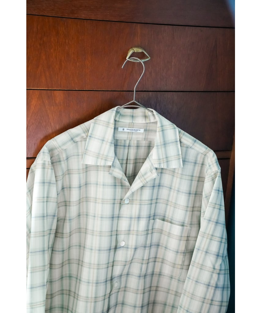 トップス MAATEE&SONS H Wool open collar Shirt MAATEE&SONS Ex. 