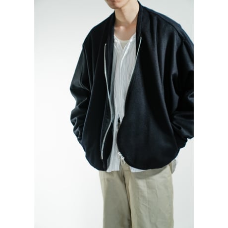 【26AW受注】Human Beings.  "Figured Bomber Jacket"-粘土-
