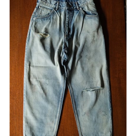 ANCELLM AGING SELVEDGE TAPERED 5P DENIM PANTS