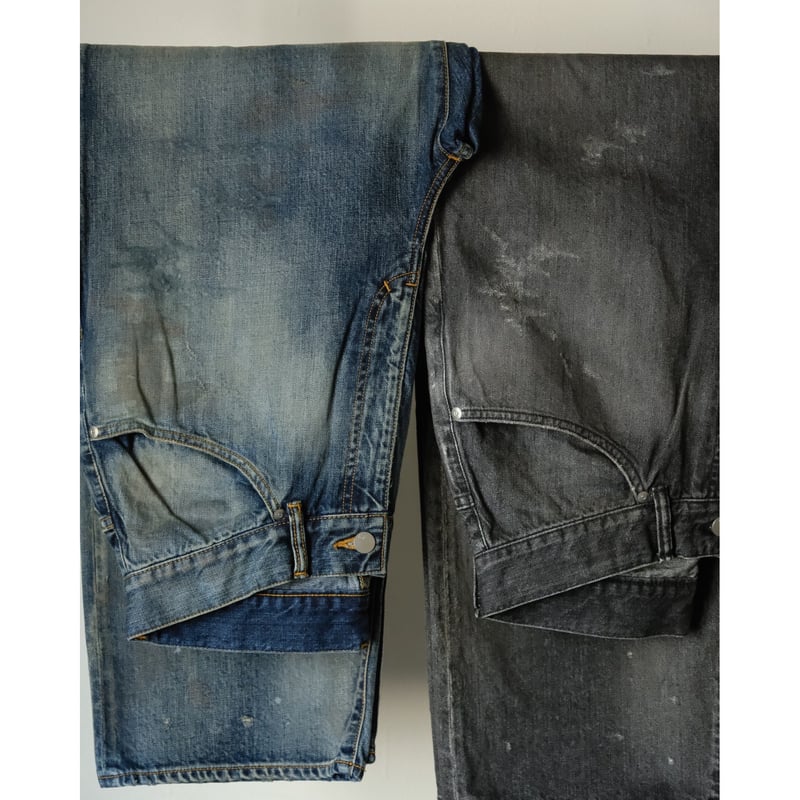 ANCELLM AGING TAPERED 5P DENIM PANTS | MusterWerk