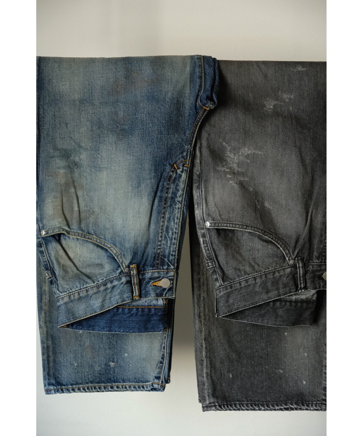 ANCELLM AGING TAPERED 5P DENIM PANTS | MusterWerk