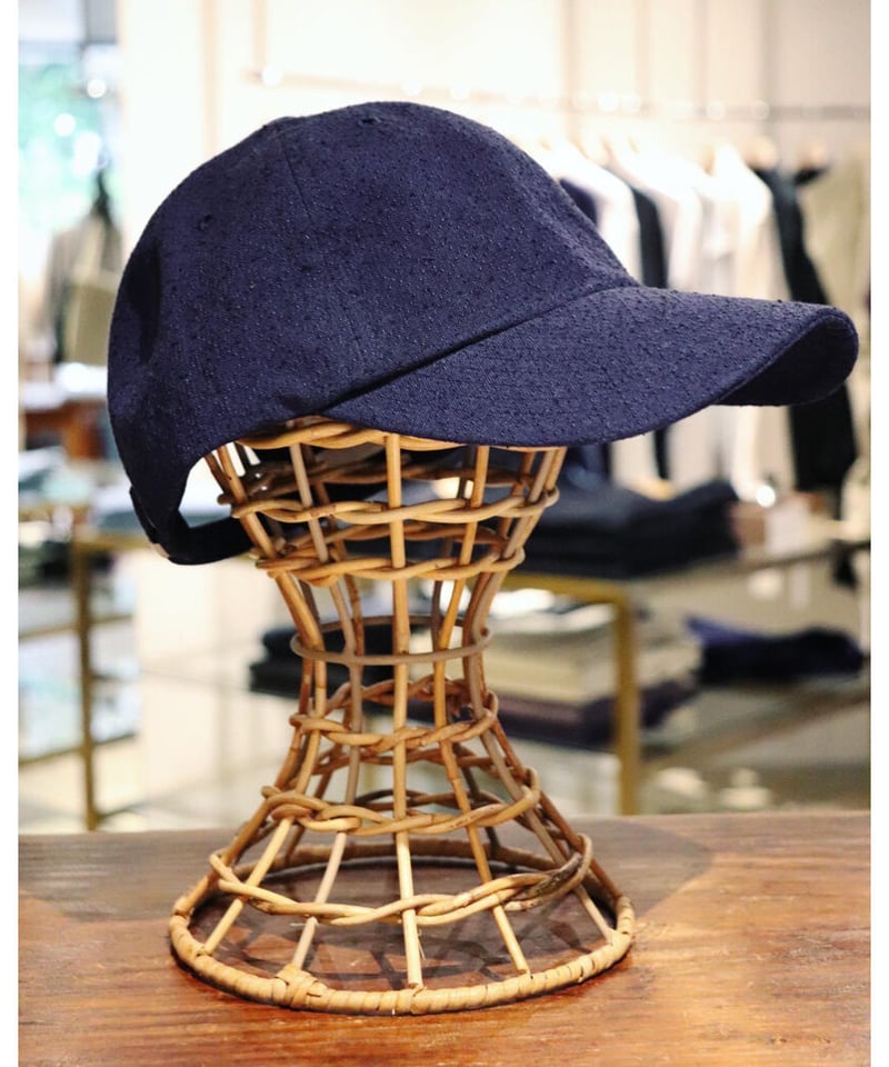 ULTERIOR SHAMBRAY DOBBY 6 PANELED CAP - キャップ