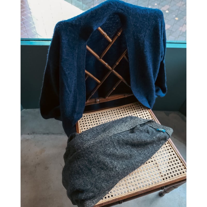 MAATEE&SONS Ex. CASHMERE SHAGGY 2 N/B CARDIGAN