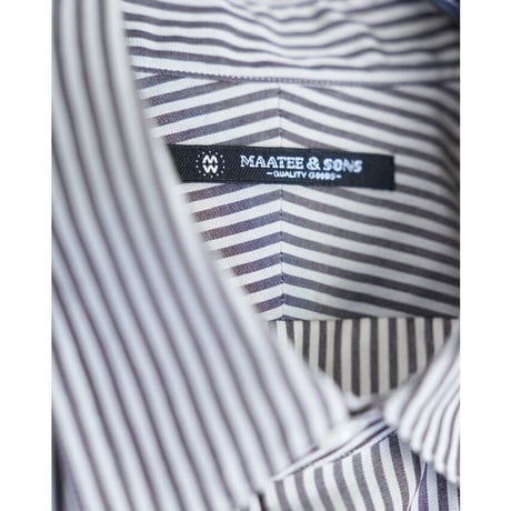 MAATEE&SONS "Charles" Silk Cotton Stripe