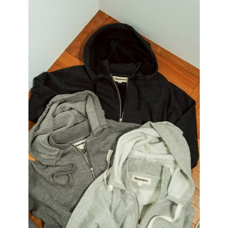 Slopeslow Ex.WOOL FRENCH TERRY FULL ZIP HOODIE