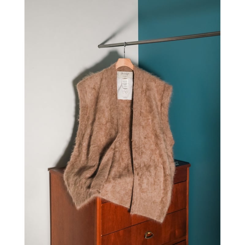 トップス Olde H & Daughter FUR CASHMERE N/B VEST Olde H & Daughter Ex. FUR CASHMERE N/B VEST | M