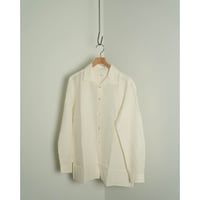 Aquellos Ojos Verdes Ex.Ethnic grosgrain Classic open collar shirt