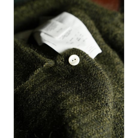 Olde H&Daughter SILK MOHAIR WRAP STITCHES SHIRTS CARDIGAN