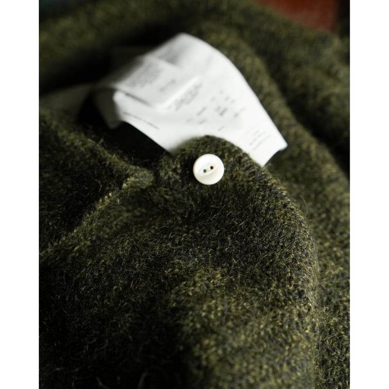 Olde H&Daughter SILK MOHAIR WRAP STITCHES SHIRT