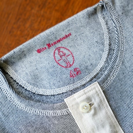Olde Homesteader INTERKNIT RIB HENLEY NECK SHORT SLEEVE