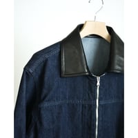 The CLASIK Ex. SOFT CASHMERE DENIM ZIP WORK JACKET