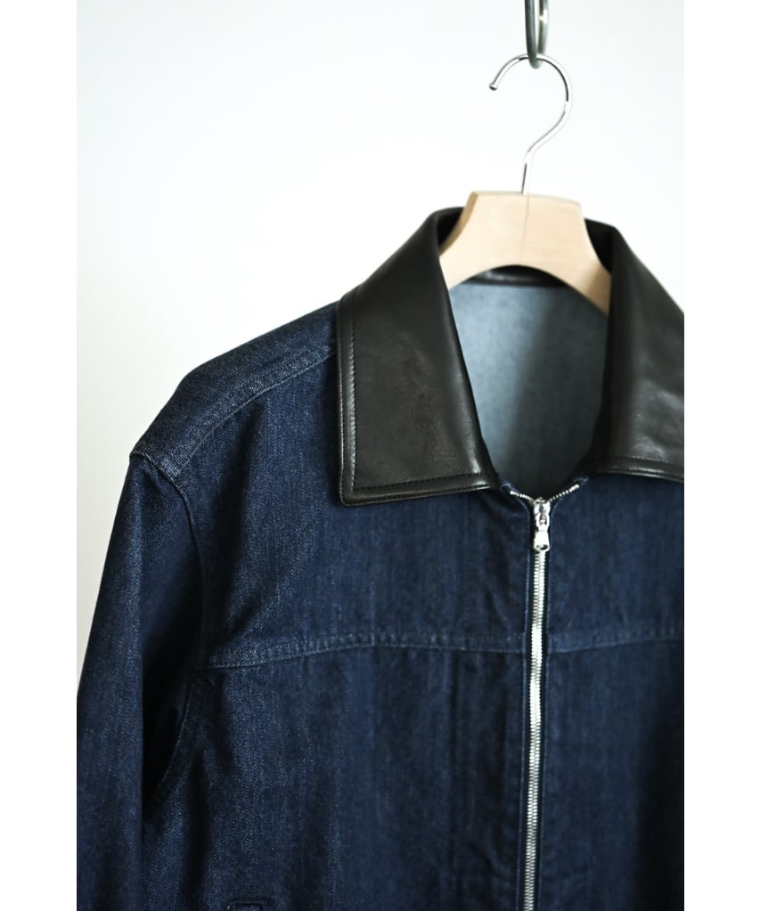 The CLASIK Ex. SOFT CASHMERE DENIM ZIP WORK JAC