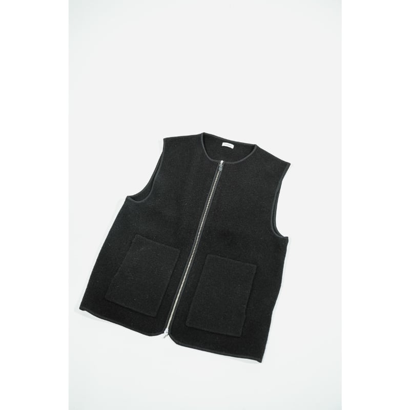 26AW受注】WALENODE innocent YAK Zip-up vest | Mu 26AW受注】WALENODE innocent YAK Zip-up vest | Mu