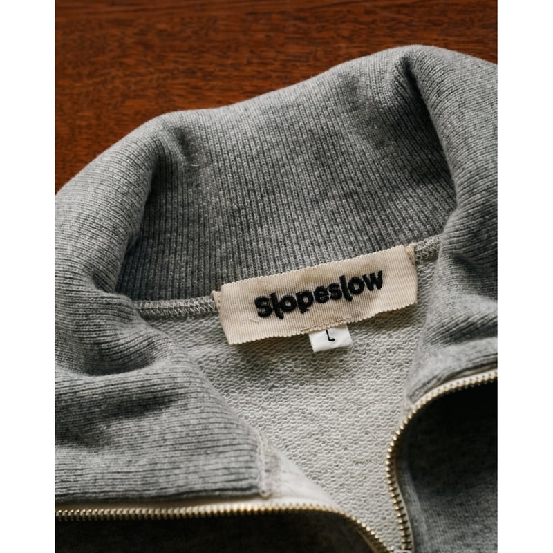 Slopeslow Ex.WOOL FRENCH TERRY HALF ZIP SWEATSH