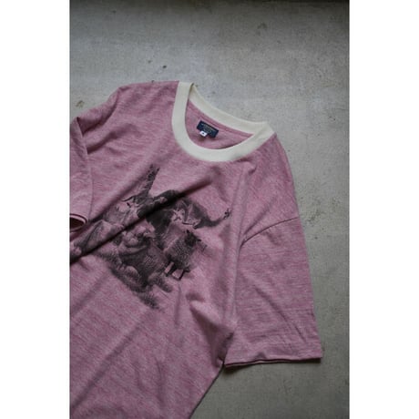 MAATEE&SONS Ex. M＆WOOLEE RINGER TEE (red)