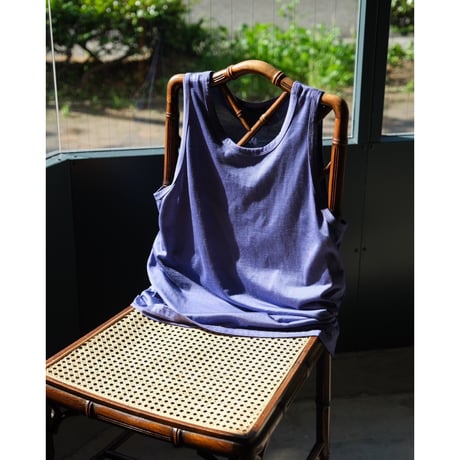 MAATEE&SONS Ex. WASHABLE SILK TENJIKU TANK TOP