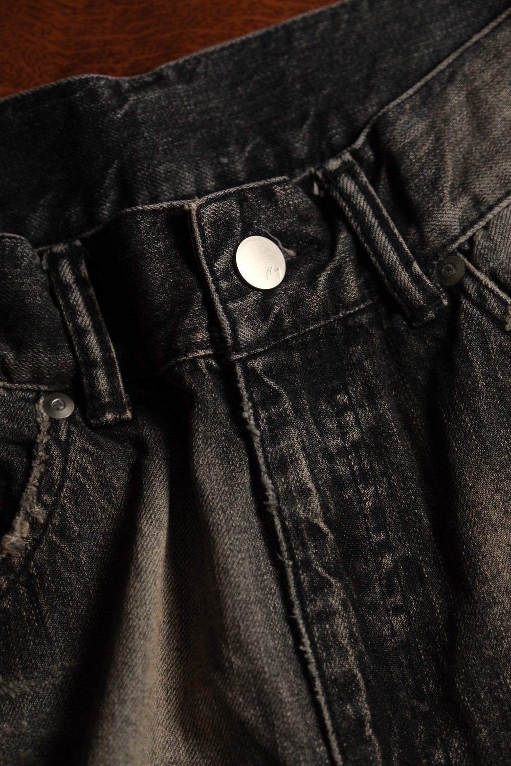 【ANCELLM】DAMAGE DENIM STRAIGHT 5P PANTS ANCELLM P/DAMAGE DENIM STRAIGHT 5P PANTS | Must