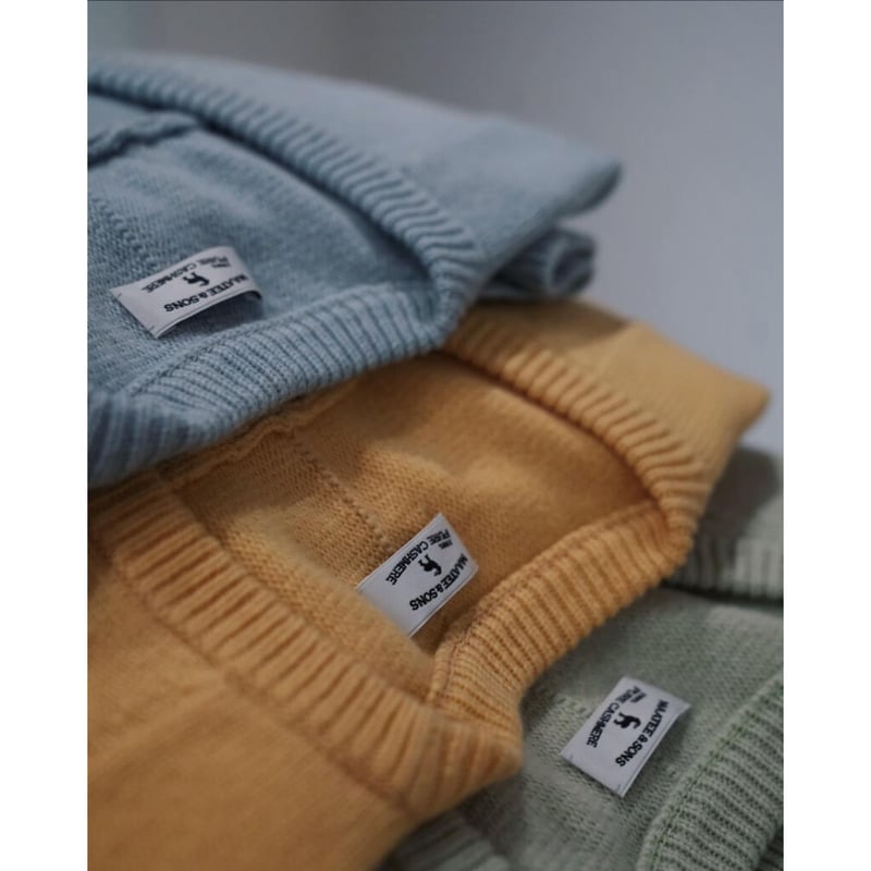 MAATEE&SONS ド度詰めCASHMERE V/N SWEATER | MusterWerk