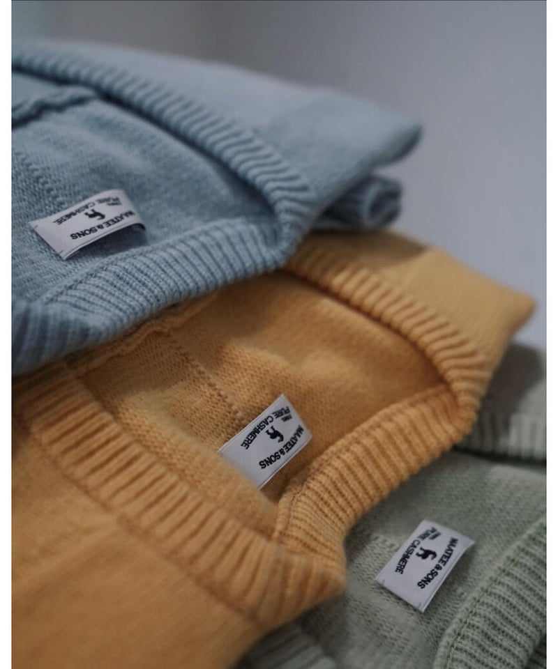 MAATEE&SONS ド度詰めCASHMERE V/N SWEATER | MusterWerk MAATEE&SONS ド度詰めCASHMERE V/N SWEATER | MusterWerk