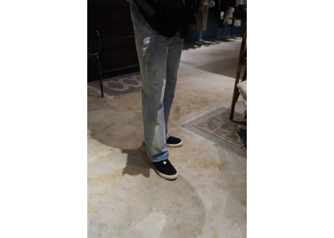 ANCELLM AGING SELVEDGE SHOECUT 5P DENIM PANTS U ANCELLM AGING SELVEDGE SHOECUT 5P DENIM PANTS U