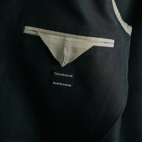 MAATEE&SONS Ex. HARD TWISTED SILK SINGLE BLAZER