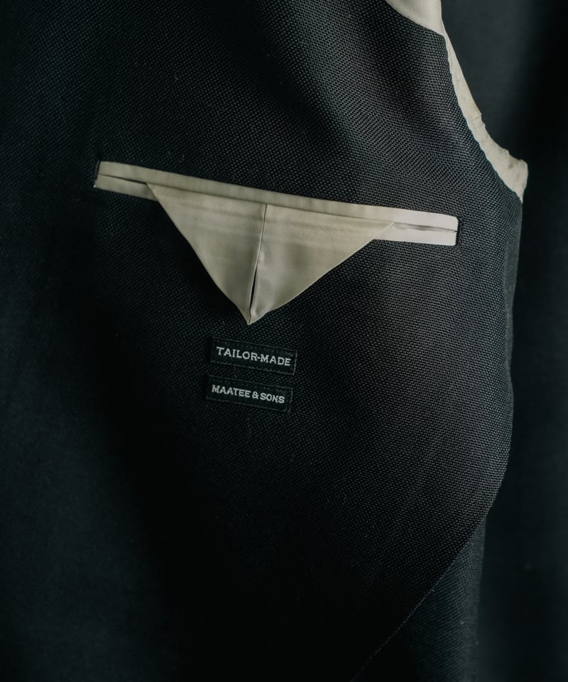 MAATEE&SONS Ex. HARD TWISTED SILK SINGLE BLAZER