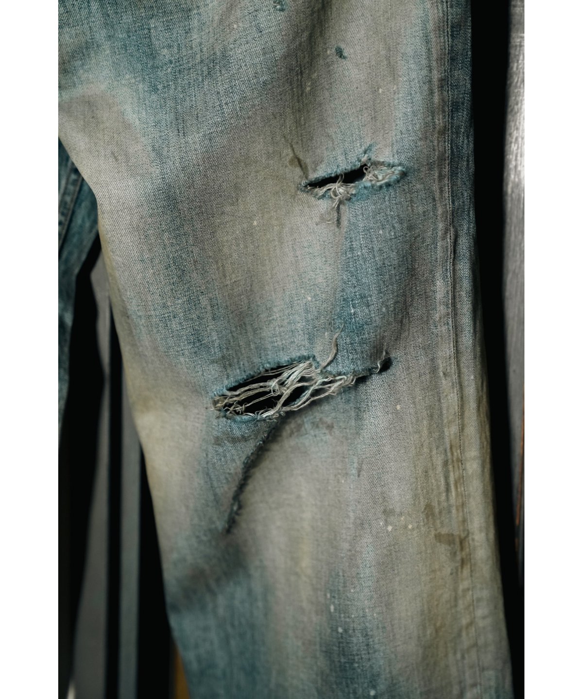 ANCELLM DAMAGE WIDE 5P DENIM PANTS | MusterWerk ANCELLM DAMAGE WIDE 5P DENIM PANTS | MusterWerk
