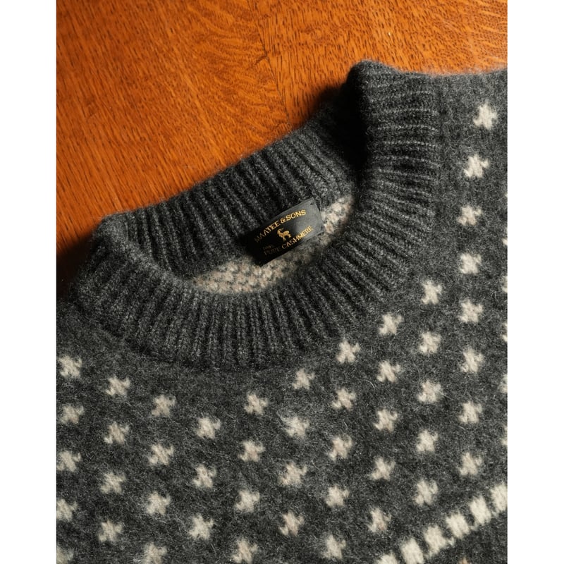 MAATEE&SONS CASH JACQUARD P/O SWEATER 