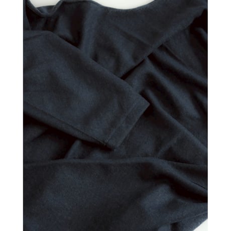 nonnotte "Super 120s Light Inlay Melton" Draping Big H/H Pullover