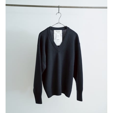 Olde H&Daughter TWIST WOOL V NECK P/O