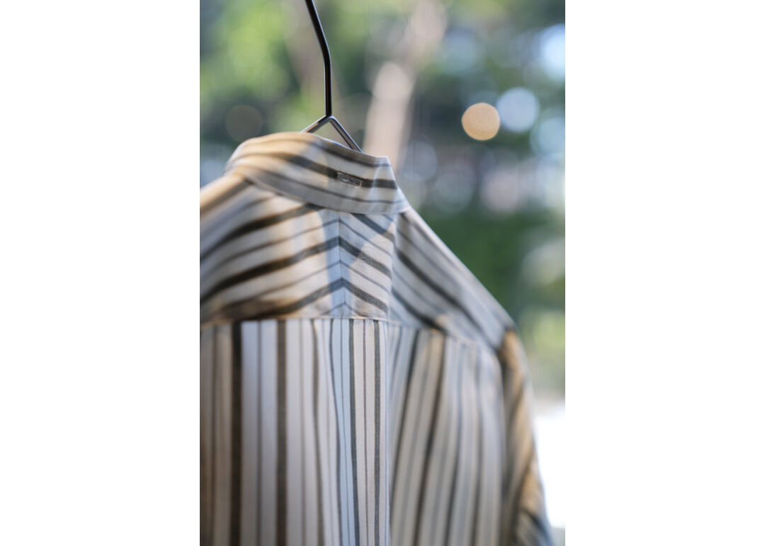トップス MAATEE&SONS SILK STRIPE PULLOVER SH SILK PULLOVER SHIRTS - WUNDER