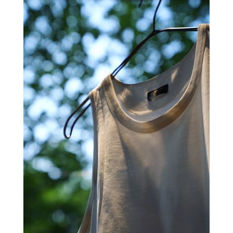 MAATEE&SONS Ex. WASHABLE SILK STANDARD TANK TOP