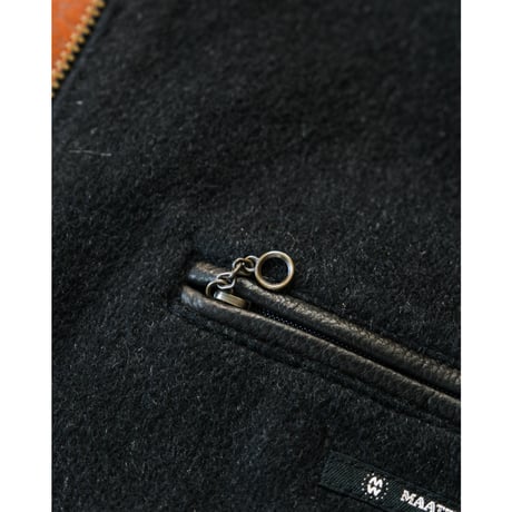 MAATEE&SONS DEAR LEATHER VEST 裏カシミヤ