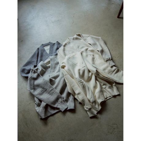 Olde Homesteader EXTRA COTTON FLEECE Y NECK LONG SLEEVE