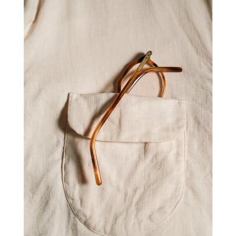 MAATEE&SONS "LINEN SILK二重織り" NOT A PLAIN SHIRTS