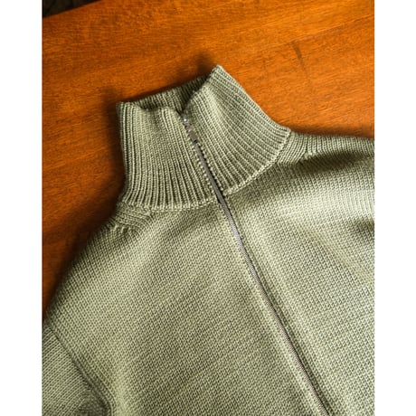 Olde H & Daughter Ex. WOOSTED WOOL DRIVERS KNIT JACKET