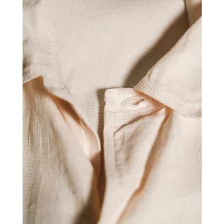 MAATEE&SONS "LINEN SILK二重織り" NOT A PLAIN SHIRTS