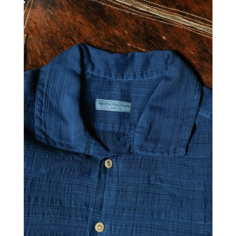 Aquellos Ojos Verdes Ex. "藍" Ethnic grosgrain Aloha shirt