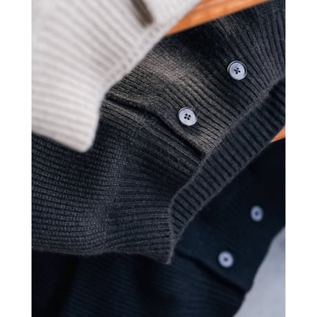 MAATEE&SONS Ex. CASHMERE SHAWL COLLAR CARDIGAN
