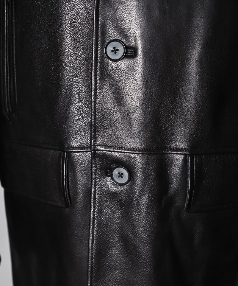 MAATEE&SONS LAMB LEATHER CAR COAT 裏CASHMERE | M MAATEE&SONS LAMB LEATHER CAR COAT 裏CASHMERE | M