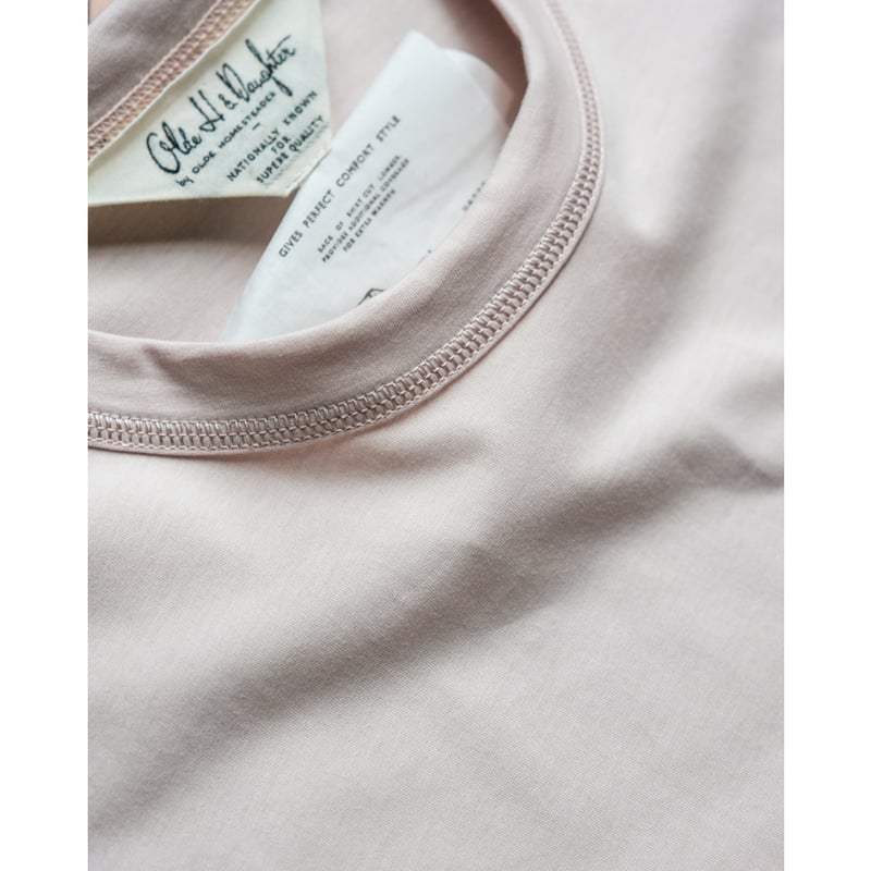 Olde H&Daughter Ex.SUVIN COTTON PLAIN STITCH L/