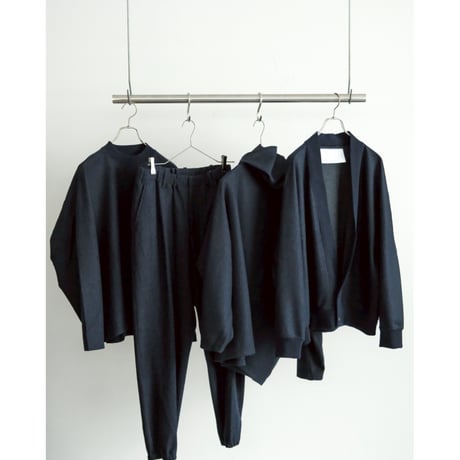 nonnotte Ex."Super 120s Light Inlay Melton" Draping CacheCoeur Cardigan