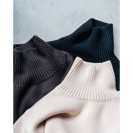 Olde H & Daughter WOOSTED WOOL TURTLE NECK P/O