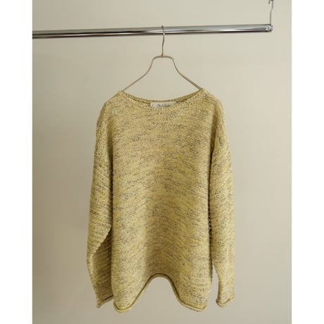 Olde H&Daughter COTTON WRAP STITCHES BOAT NECK P/O