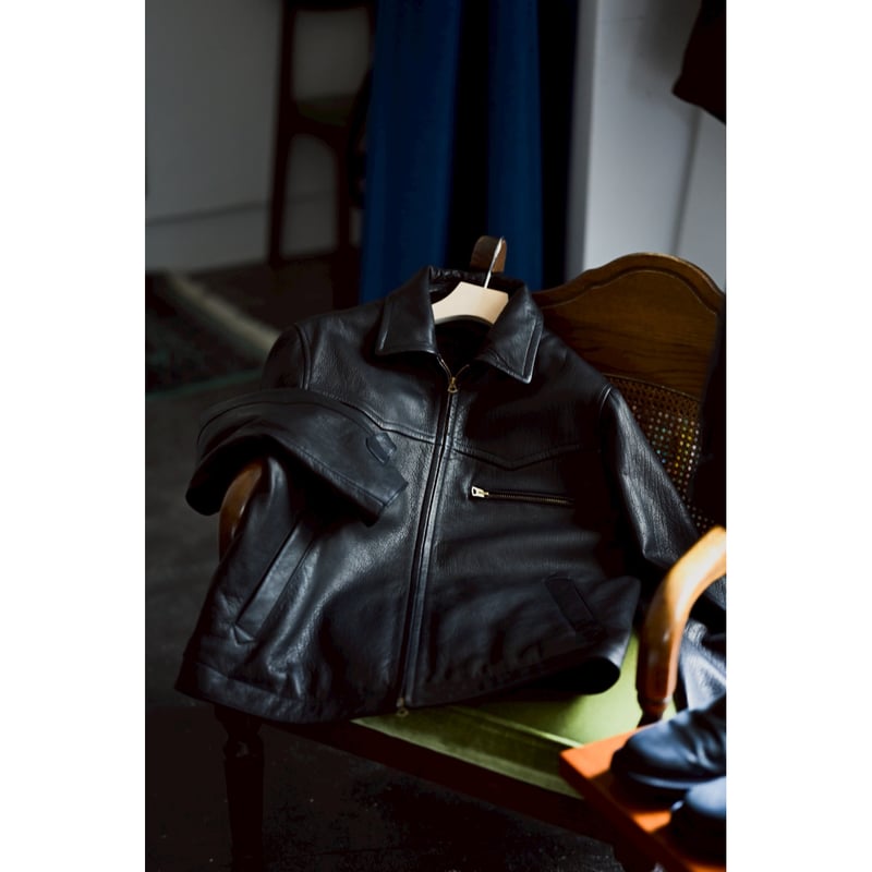 MAATEE&SONS Ex. DEER LEATHER JK 襟MOUTON | Muste