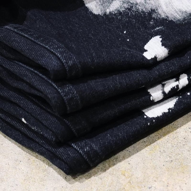 【希少】ANCELLM Ex. 5Pデニム 牛柄 ◆定価¥36,300 ANCELLM Ex. 5P DENIM PANTS-COW PATTERN BLEACH |