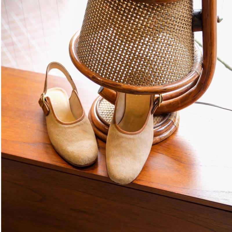 Post Production Ex. Hair Calf Face Sandal | Mus