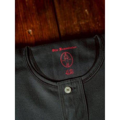 Olde Homesteader INTERLOCK HENLEY NECK LONG SLEEVE