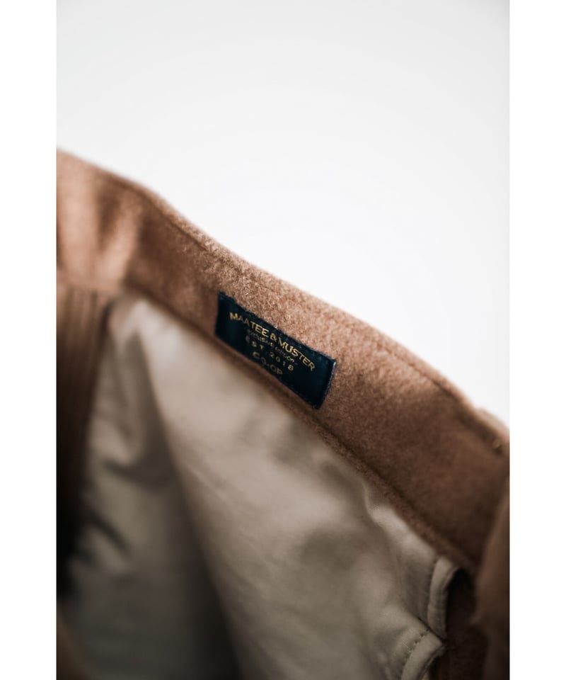 MAATEE&SONS Ex. CAMEL PILE MELTON DOUBLE-KNEE P